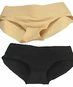 TVTimeDirect Belvia Comfia Tummy Control Shaping Briefs Black/nude 2pack (SMALL) Clothing & Accessories