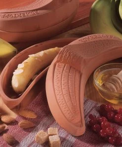 TVTimeDirect Kitchen Banana Baker Dessert Clay Baking Dish