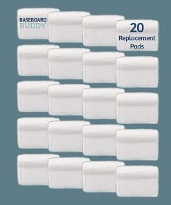 TVTimeDirect Outdoor & Garden Baseboard Cleaning- Refill Sponges Only (20 Pack)