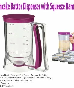 TVTimeDirect Pancake Batter Dispenser With Squeeze Handle Kitchen
