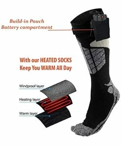 TVTimeDirect Clothing & Accessories Ideas In Motion Battery Operated Heated Socks , Small ( Mens 6-9 Womens 8-10)