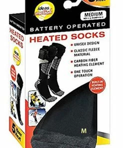 TVTimeDirect Clothing & Accessories Ideas In Motion Battery Operated Heated Socks Medium (Mens 9-12 Womens 10-13)