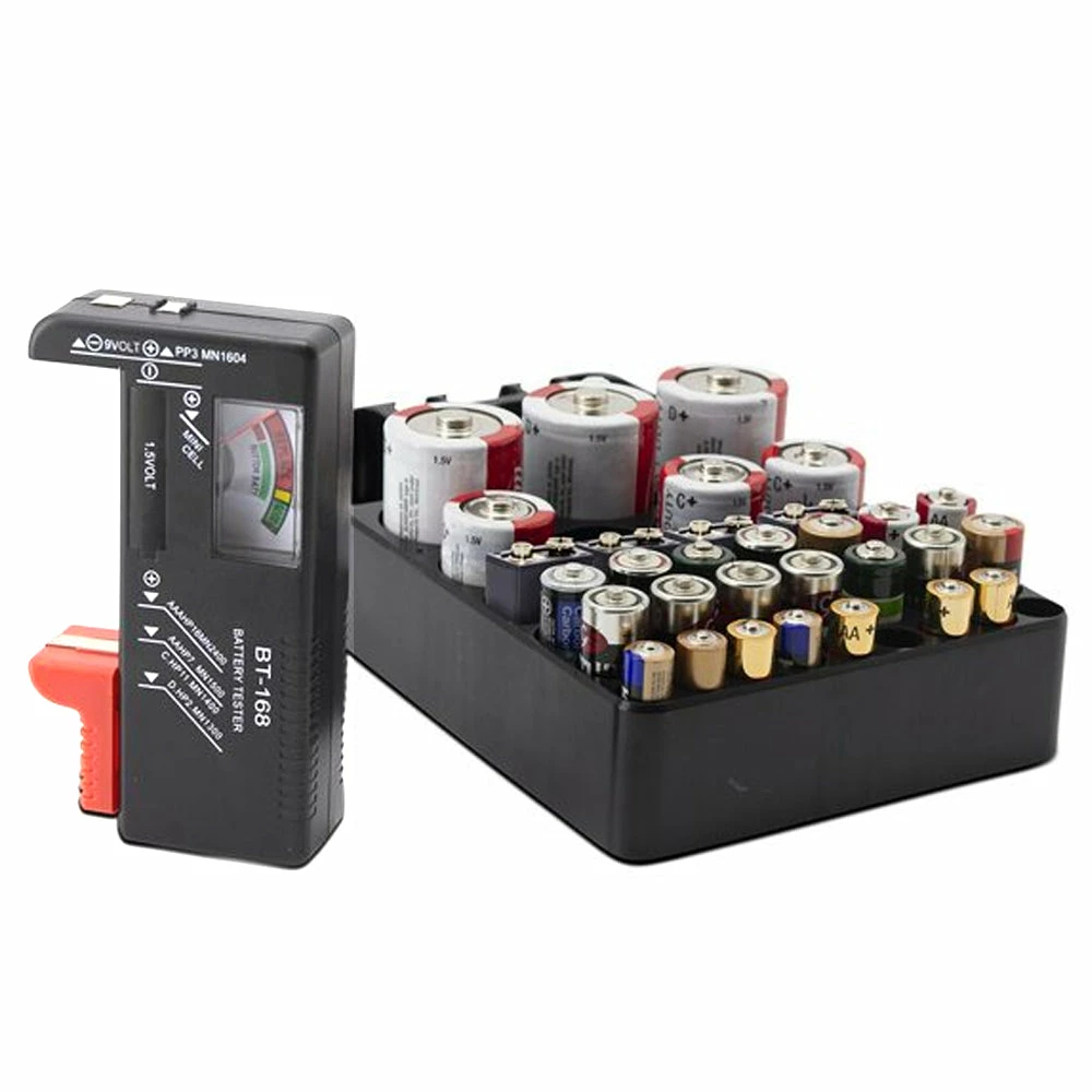 TVTimeDirect Battery Organizer & Tester With Battery Slots Cell Batteries Outdoor & Garden 9 TVTimeDirect Battery Organizer & Tester With Battery Slots Cell Batteries Outdoor & Garden