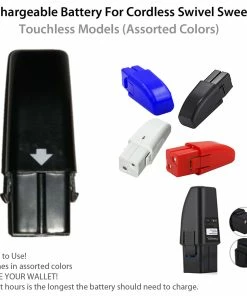 TVTimeDirect Rechargeable Battery For Cordless Swivel Sweeper Touchless Models (Assorted Colors)