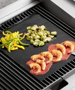 TVTimeDirect BBQ Grill Sheet- Reusable Non-Stick OvenGrills Charcoal BBQ Baking Pans 2 Pack (260c) Kitchen