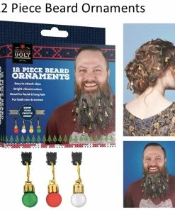 TVTimeDirect Beard Ornaments - 12 Piece Automotive