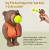 TVTimeDirect Hog Wild Bear Popper Pop Foam Balls Up To 20 Feet - 6 Balls Included - Age 4+ Toys & Games