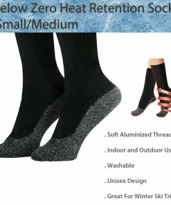 TVTimeDirect Below Zero Heat Retention Socks- Small/Medium Clothing & Accessories