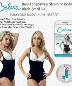 TVTimeDirect Clothing & Accessories Belvia Shapewear Slimming Bodysuit (Black) Small