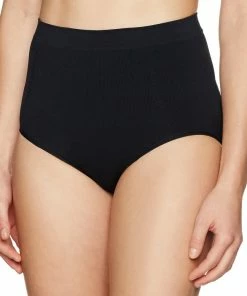 TVTimeDirect Belvia Shapewear Slimming Tummy Control Shaping Briefs (Black) Medium 12-14