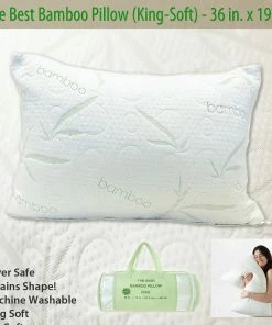TVTimeDirect The Best Bamboo Pillow (King-Soft) - 36 In. X 19 In.