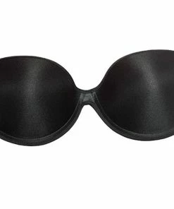 TVTimeDirect Backless, Strapless Invisible Bra With Adhesive Wings - Size D- Black