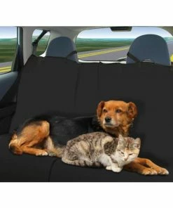 TVTimeDirect FinePet Pet Seat Cover - Black- Large (57" X 54") Pets