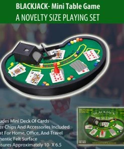 TVTimeDirect Sporting Goods BLACKJACK- Mini Table Game