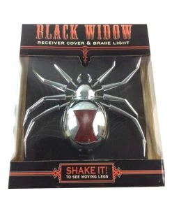 TVTimeDirect Hitch Critters Animated Ball Hitch Cover And Brake Light - Black Widow