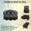 TVTimeDirect Portable Car Heater Fan, Black Automotive