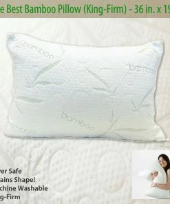 TVTimeDirect Houseware The Best Bamboo Pillow (King-Firm) - 36 In. X 19 In.
