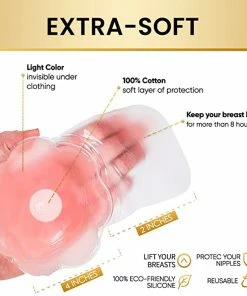 TVTimeDirect Health & Beauty Silicone Breast Lift Pasties Plus Size