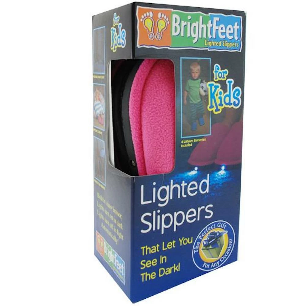 TVTimeDirect Clothing & Accessories Bright Feet Lighted Slippers- Childrens- Pink (Medium 12-1) 4 TVTimeDirect Clothing & Accessories Bright Feet Lighted Slippers- Childrens- Pink (Medium 12-1)