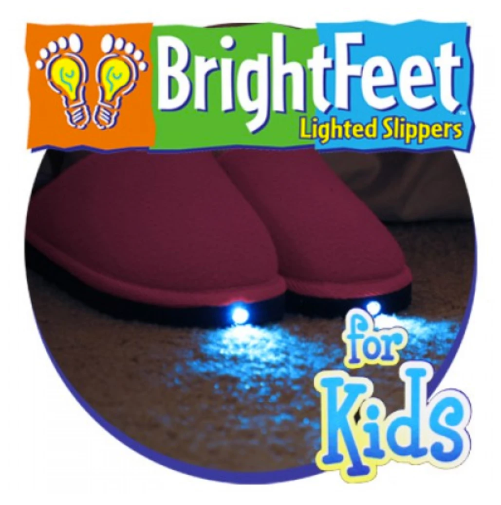 TVTimeDirect Clothing & Accessories Bright Feet Lighted Slippers- Childrens- Pink (Medium 12-1) 3 TVTimeDirect Clothing & Accessories Bright Feet Lighted Slippers- Childrens- Pink (Medium 12-1)