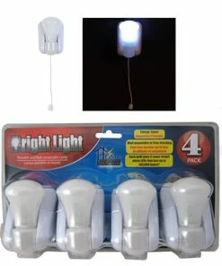 TVTimeDirect Houseware Bright Light- 4 Pack- Portable And Wall-mountable Lamp