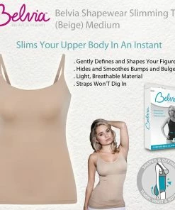 TVTimeDirect Belvia Shapewear Slimming Top (Beige) Medium