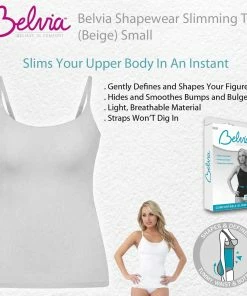 TVTimeDirect Belvia Shapewear Slimming Top (White) Small