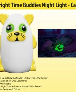 TVTimeDirect Bright Time Buddies Night Light - Cat Houseware
