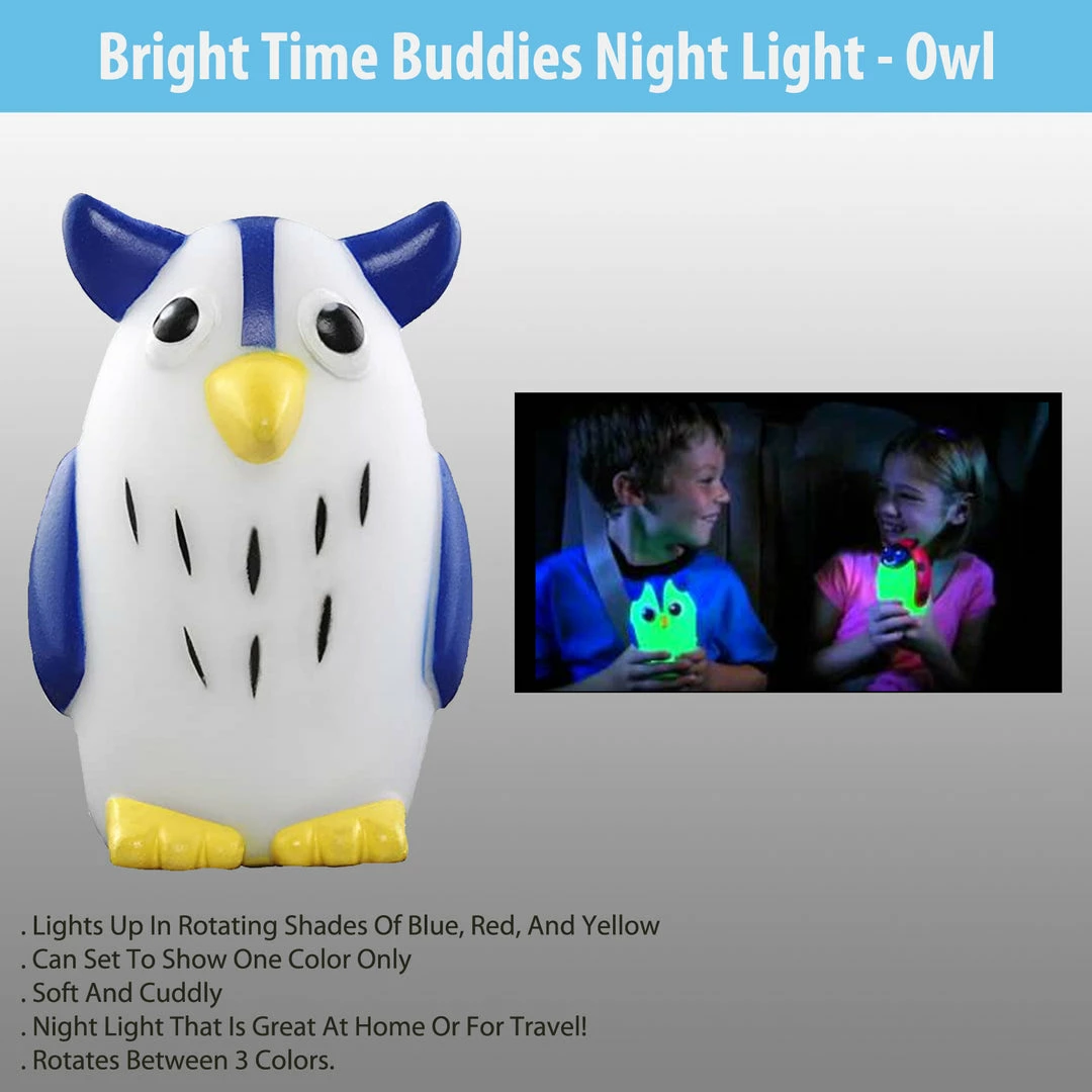 TVTimeDirect Bright Time Buddies Night Light - Owl 3 TVTimeDirect Bright Time Buddies Night Light - Owl