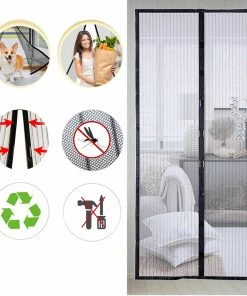 TVTimeDirect Outdoor & Garden Bug Off Magnetic Mesh Screen Door