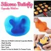 TVTimeDirect Kitchen Butterfly Shaped Silicone Cupcake Molds- 24 Pack