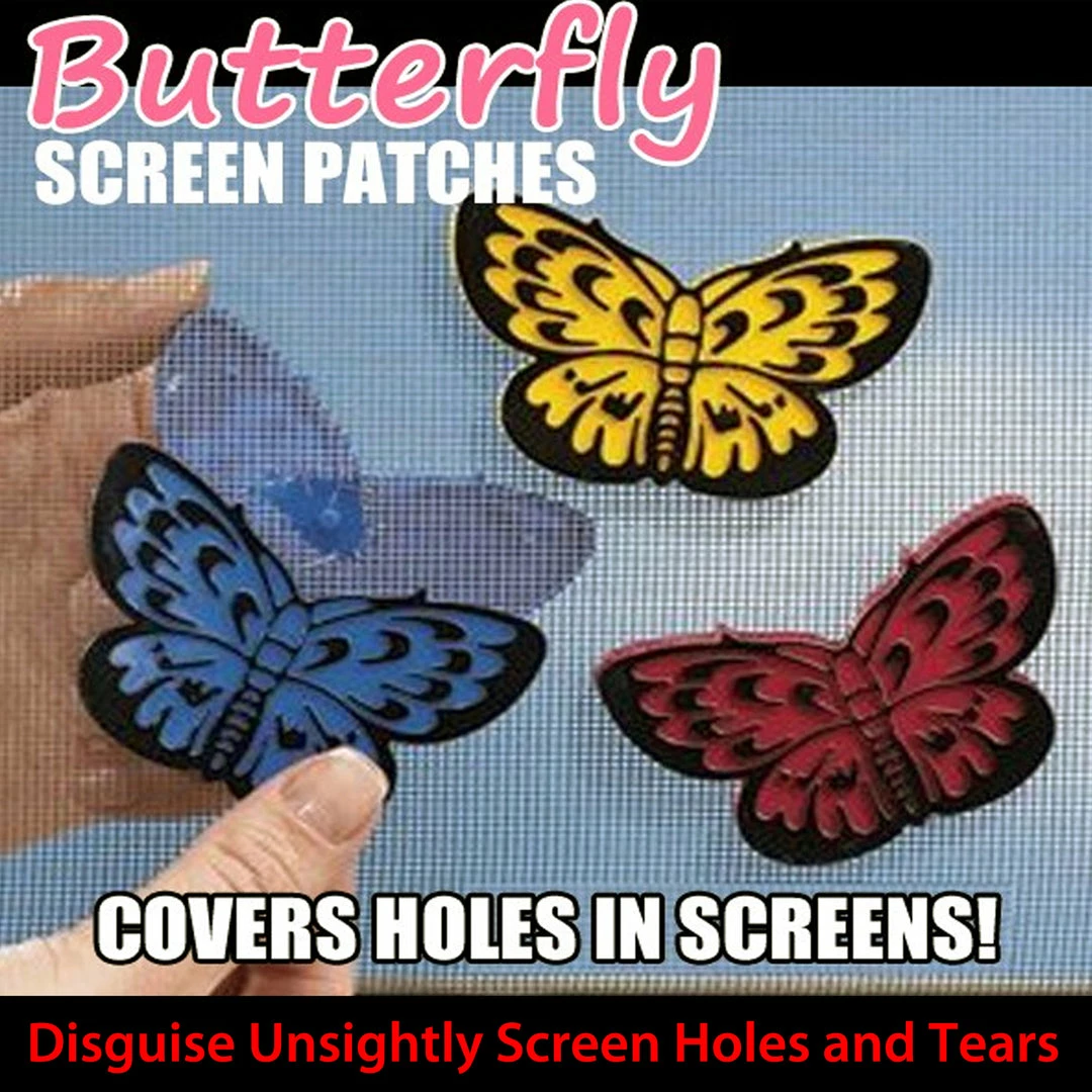 TVTimeDirect Butterfly Screen Patches (Set Of 12) 3 TVTimeDirect Butterfly Screen Patches (Set Of 12)