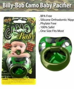 TVTimeDirect Billy-Bob Camo Baby Pacifier