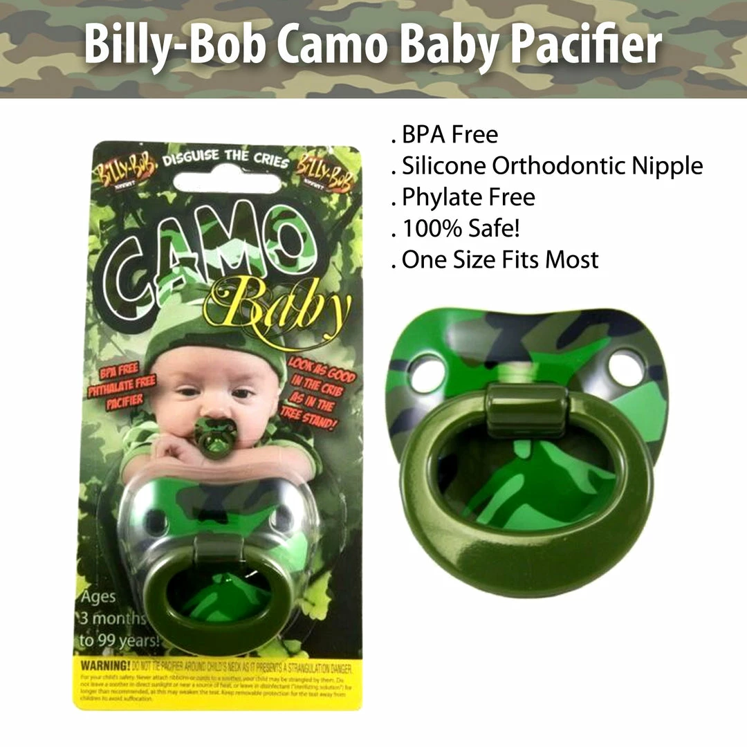TVTimeDirect Billy-Bob Camo Baby Pacifier 2 TVTimeDirect Billy-Bob Camo Baby Pacifier