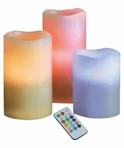 TVTimeDirect TVTD Flameless LED Remote Control Electronic Plastic Candle Candles