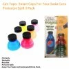 TVTimeDirect Kitchen Can Tops- Smart Caps For Your Soda Cans Protector Spill 3 Pack