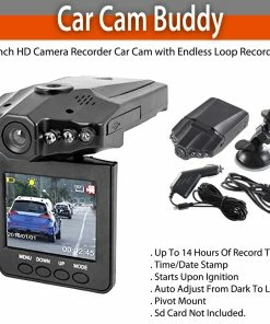TVTimeDirect Car Cam Buddy - 2.5 Inch HD Camera Recorder Car Cam With Endless Loop Recording Automotive