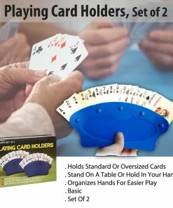 TVTimeDirect Toys & Games Playing Card Holders, Set Of 2