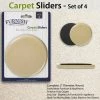 TVTimeDirect Houseware Carpet Sliders - Set Of 4