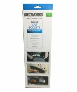TVTimeDirect Ideaworks Catch-All Car Pockets Front Seat Gap Organizer Auto Seat Pocket- Set Of 2
