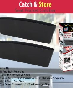 TVTimeDirect Automotive Catch & Store - Seat Pocket Catcher