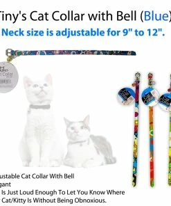 TVTimeDirect Pets Tiny's Cat Collar With Bell (Blue)