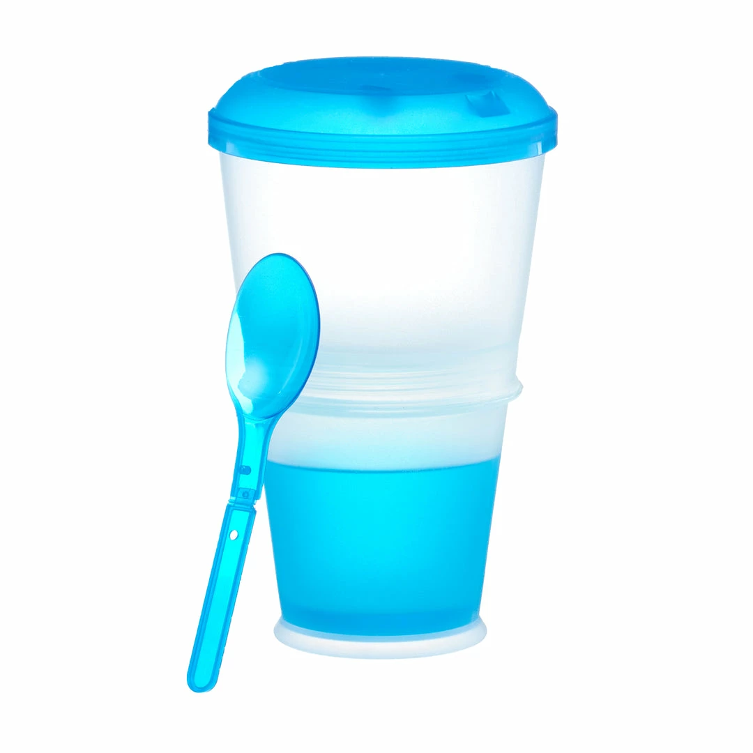 TVTimeDirect Houseware Chilled Cereal To Go Container - Blue 4 TVTimeDirect Houseware Chilled Cereal To Go Container - Blue