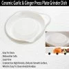 TVTimeDirect Ceramic Garlic & Ginger Press Plate Grinder Dish Kitchen