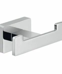 TVTimeDirect Wall Mounted Bathroom Robe Hook - Chrome Color - 2 Pack (HD-82495)