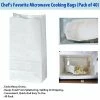 TVTimeDirect Kitchen Chef's Favorite Microwave Cooking Bags (Pack Of 40)