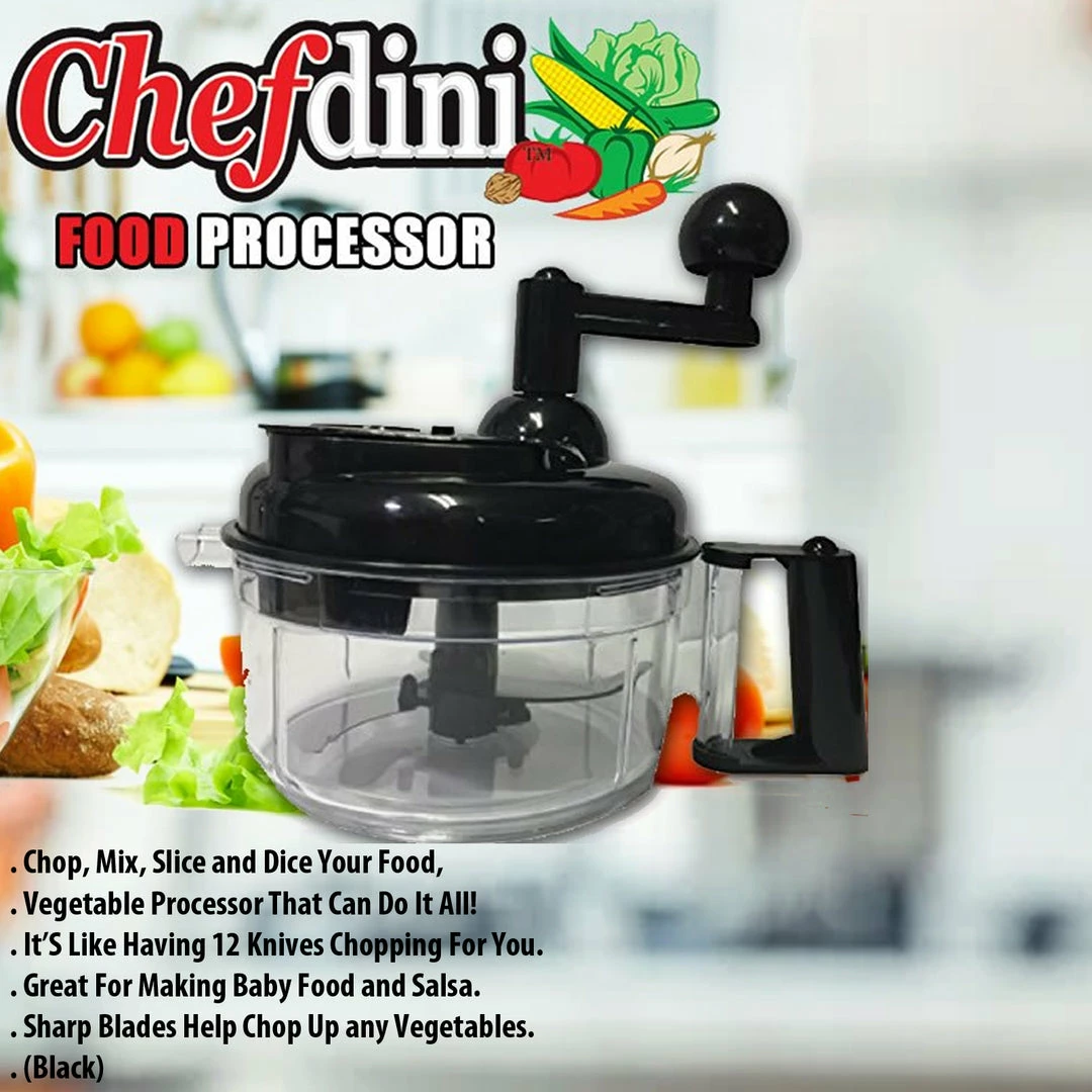 TVTimeDirect Chefdini Salsa Maker And Food Processor (Black) Kitchen 3 TVTimeDirect Chefdini Salsa Maker And Food Processor (Black) Kitchen