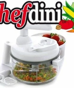 TVTimeDirect Kitchen Chefdini - Salsa Maker And Food Processor, White