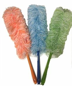 TVTimeDirect Chenille Microfiber Yarn Duster 3 Pack (Assorted Colors)