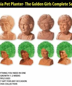 TVTimeDirect Chia Pet Planter - The Golden Girls Complete Set Chia Pets